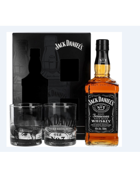 Jack Daniel's Old N°7 Tennessee Whiskey - Coffret 2 verres - Édition 2024