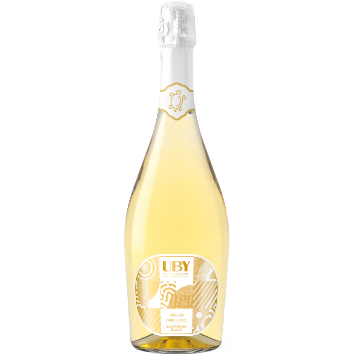 Domaine Uby, Bulle Brut Zéro Alcool - Vin effervescent Sans Alcool