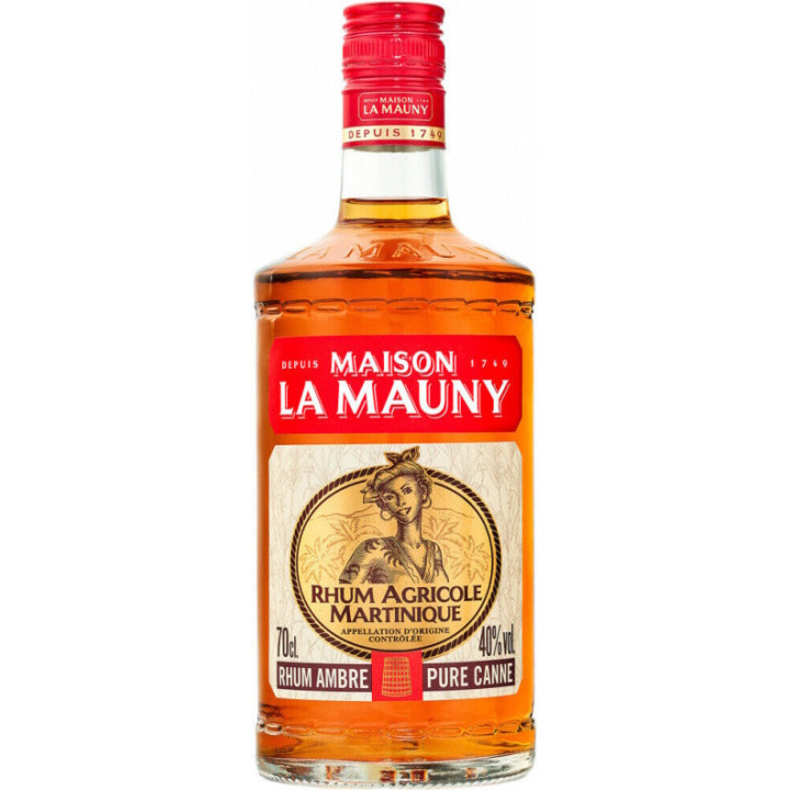 Rhum Ambré Agricole 40% la Mauny - Achat en ligne