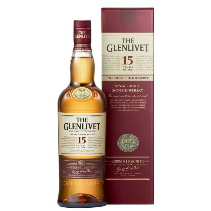 Whisky 15 Ans - The Glenlivet - 70 cl