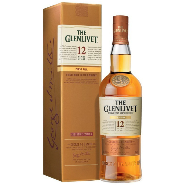 Whisky 12 ans First Fill - The Glenlivet - 70 cl