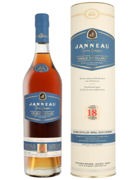 Armagnac Janneau 18 Ans - 43% - Canister - Spiritueux Armagnac