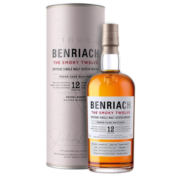 Whisky The Smoky Twelve 12 Ans - Benriach - 70 cl