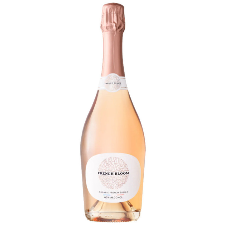 Effervescent Bio Rosé sans alcool 0,0% - French Bloom - 75 cl