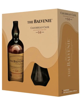 The Balvenie Caribbean Cask 14 Ans - Coffret 2 Verre - Spiritueux Scotch Whisky / Speyside