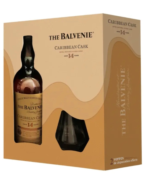 The Balvenie Caribbean Cask 14 Ans - Coffret 2 Verre